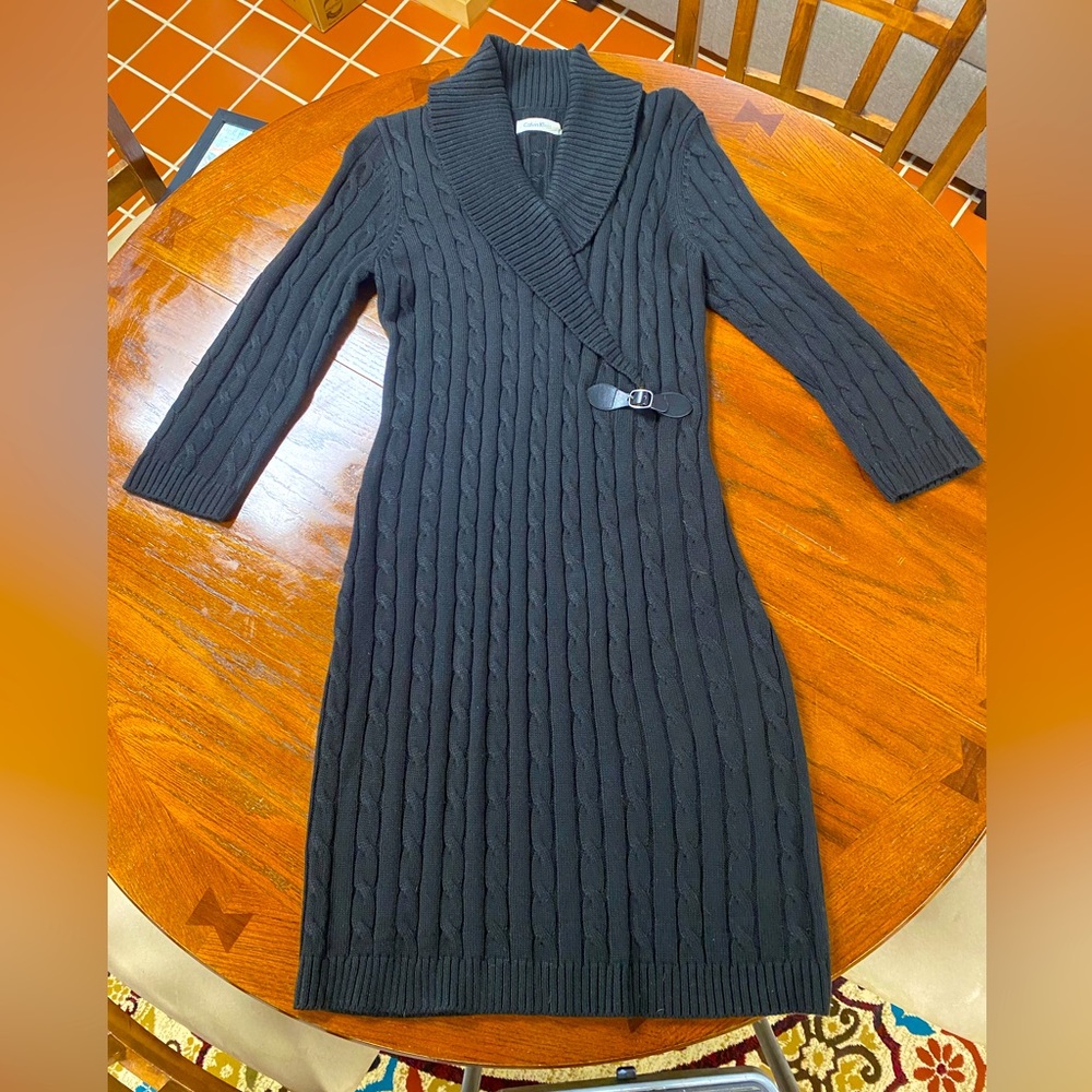 Black sweater dress size m.